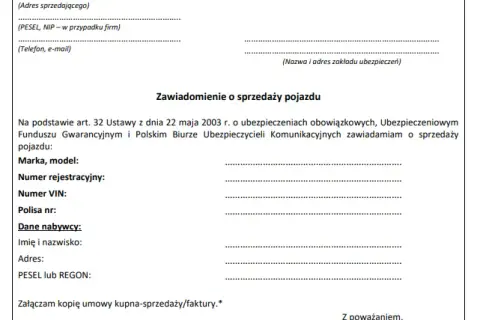 Zgłoszenie sprzedaży auta: terminy w Wydziale Komunikacji i u ubezpieczyciela